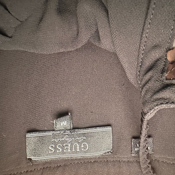 Guess Women’s Tank Size medium Black And Brown Sequin Y2K Gothcore Eveningwear - Picture 5 of 7